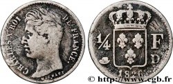 1/4 franc Charles X 1826 Lyon F.164/4