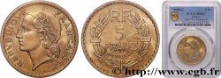 5 francs Lavrillier, bronze-aluminium 1946 Castelsarrasin F.337/8