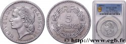 5 francs Lavrillier, aluminium 1945 Castelsarrasin F.339/5