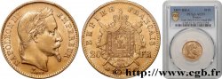 20 francs or Napoléon III, tête laurée, Grand BB 1867 Strasbourg F.532/17