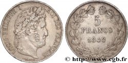 5 francs IIIe type Domard 1848 Strasbourg F.325/18