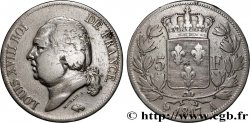 5 francs Louis XVIII, tête nue 1817  Paris F.309/14