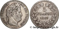 5 francs IIe type Domard 1837 Strasbourg F.324/63