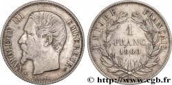 1 franc Napoléon III, tête nue 1860 Strasbourg F.214/19