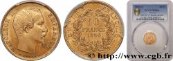 10 francs or Napoléon III, tête nue, petit module 1854 Paris F.505A/1