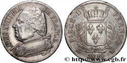 5 francs Louis XVIII, buste habillé 1814 Toulouse F.308/9