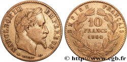 10 francs or Napoléon III, tête laurée, type définitif à grand 10 1864 Paris F.507A/6