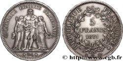 5 francs Hercule, dite “Camélinat” 1871 Paris F.334/3 AU 
