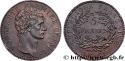 Reproduction en métal blanc bronzé de l’Épreuve de 5 francs de Lavy 1803 Paris T.T.1050 cop