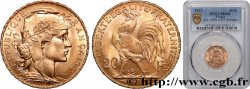 20 francs or Coq, Liberté Égalité Fraternité 1912 Paris F.535/6