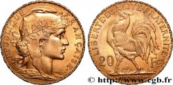 20 francs or Coq, Liberté Égalité Fraternité 1914 Paris F.535/8 VZ+ 