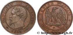 Deux centimes Napoléon III, tête nue 1855 Marseille F.107/35