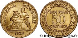 50 centimes Chambres de Commerce 1929 Paris F.191/11