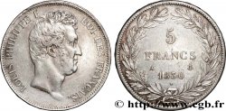 5 francs type Tiolier avec le I, tranche en relief 1830 Paris F.316/1