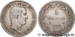 5 francs type Tiolier avec le I, tranche en creux 1831 Nantes F.315/26