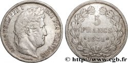 5 francs Ier type Domard, tranche en relief 1831 Paris F.320/1