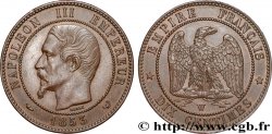 Dix centimes Napoléon III, tête nue 1853 Lille F.133/10