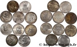 Lot de 10 pièces de 100 francs commémoratives n.d. - F.-/