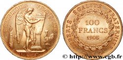 100 francs génie tranche inscrite en relief Dieu protège la France 1905 Paris F.552/18