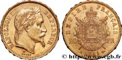 20 francs or Napoléon III, tête laurée 1861 Paris F.532/1