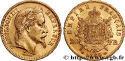 20 francs or Napoléon III, tête laurée 1866 Strasbourg F.532/14