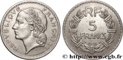 5 francs Lavrillier, nickel 1938  F.336/7