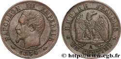 Un centime Napoléon III, tête nue 1854 Paris F.102/9
