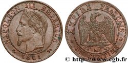 Un centime Napoléon III, tête laurée 1861 Bordeaux F.103/3