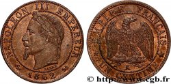 Un centime Napoléon III, tête laurée 1862 Bordeaux F.103/7