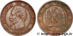 Deux centimes Napoléon III, tête nue 1854 Bordeaux F.107/16