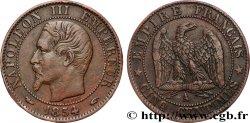 Cinq centimes Napoléon III, tête nue 1854 Paris F.116/8