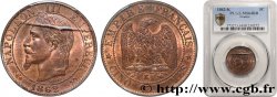 Cinq centimes Napoléon III, tête laurée 1862 Bordeaux F.117/9