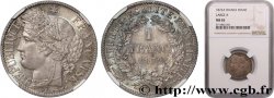 1 franc Cérès, IIIe République, petit A 1872 Paris F.216/5