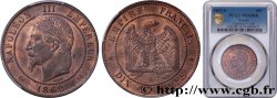 Dix centimes Napoléon III, tête laurée 1862 Bordeaux F.134/9