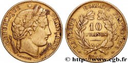 10 francs or Cérès, IIe République, levrette oreille haute 1850 Paris F.504/1