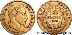 10 francs or Napoléon III, tête laurée, type définitif à grand 10 1864 Paris F.507A/6