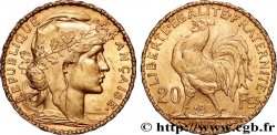20 francs or Coq, Liberté Égalité Fraternité 1908 Paris F.535/2