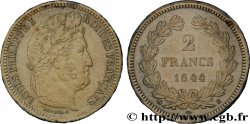 2 francs Louis-Philippe en carton, frappe médaille 1844 Rouen F.260/98 var.