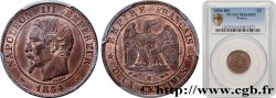 Deux centimes Napoléon III, tête nue 1854 Strasbourg F.107/11