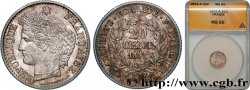 20 centimes Cérès, IIe République 1851 Paris F.146/7