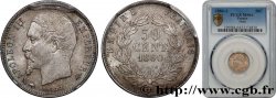 50 centimes Napoléon III, tête nue 1860 Paris F.187/13