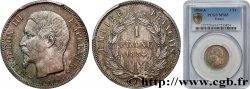 1 franc Napoléon III, tête nue 1854 Paris F.214/2