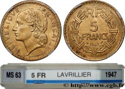 5 francs Lavrillier, bronze-aluminium 1947  F.337/9