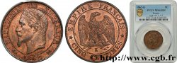 Cinq centimes Napoléon III, tête laurée 1862 Bordeaux F.117/9