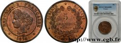 5 centimes Cérès 1874 Paris F.118/9