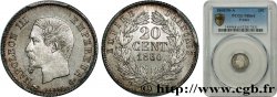 20 centimes Napoléon III, tête nue 1860 Paris F.148/13