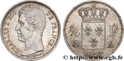 1/4 franc Charles X 1827 Paris F.164/10