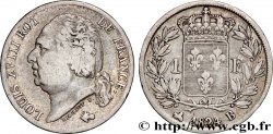 1 franc Louis XVIII 1824 Rouen F.206/57