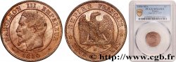 Deux centimes Napoléon III, tête nue 1854 Marseille F.107/17