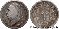 1/2 franc Louis XVIII 1824 La Rochelle F.179/46